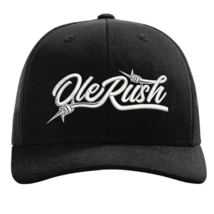 Ole Rush Richardson 112 Trucker Hat – Black